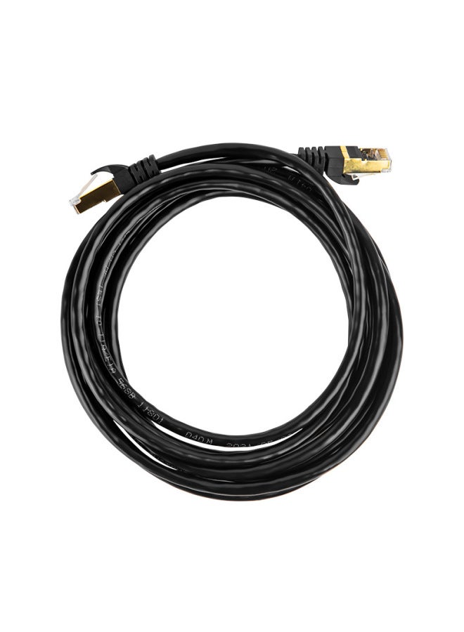 8-core Finished Network Cable Jumper Router Cat 6 Six Gigabit Network Cable RJ45 Computer High-speed Broadband Network Cable-Color:Gray White Gold-plated Shield Head-Line Length:30m - Image 3